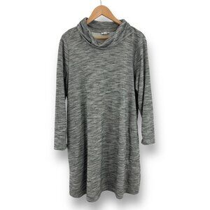 Size‎ Large Petite PUREJILL J. JILL GRAY SOFT MARLED DRESS W/POCKETS Fall Winter